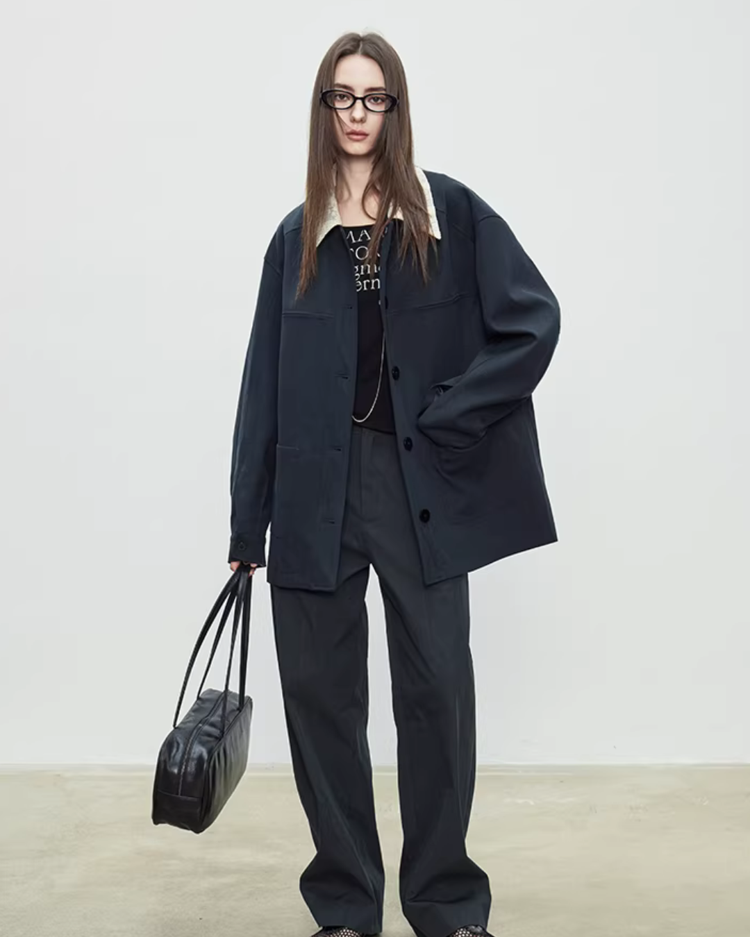 Patchwork Mid-Length Trench Coat TEO0008