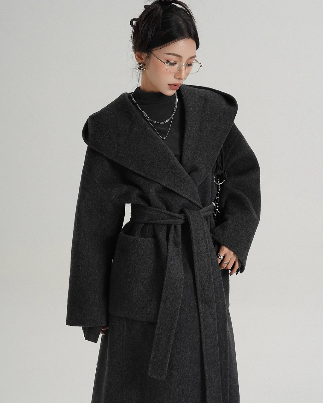 Belt Design Classic Long Coat SRS0318