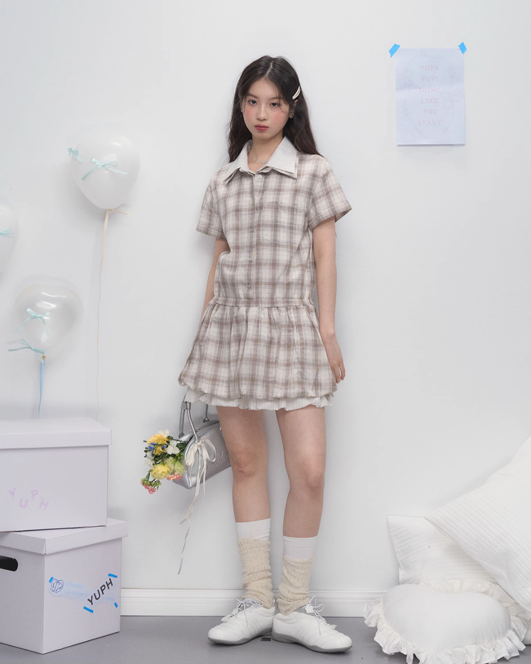 Balloon Shirt Dress YPH0001