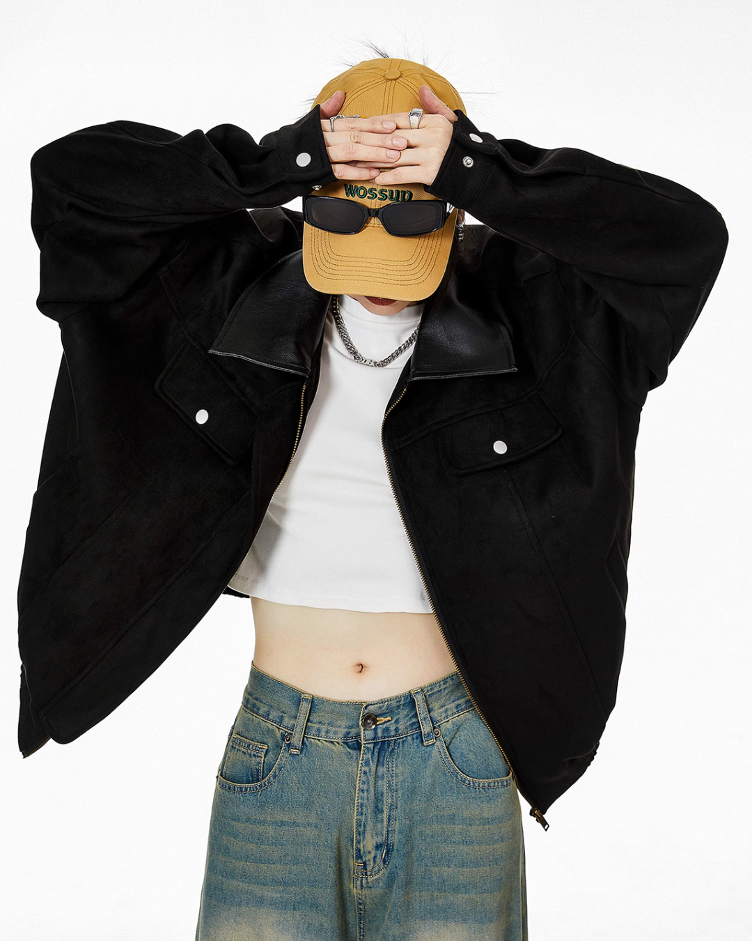 Contrast Color Pocket Jacket ICM0068