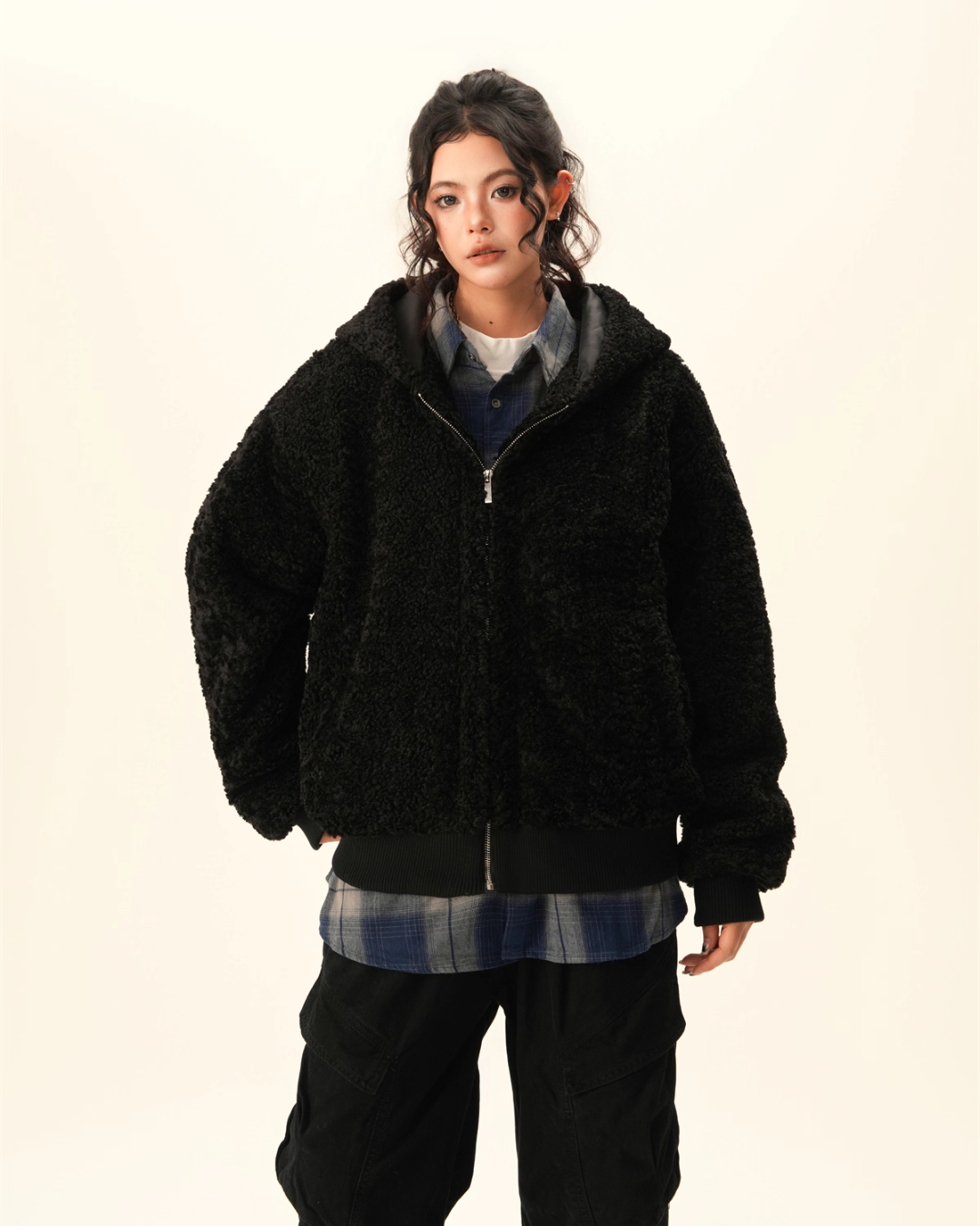 Fluffy Full Zip Hoodie BWA0010