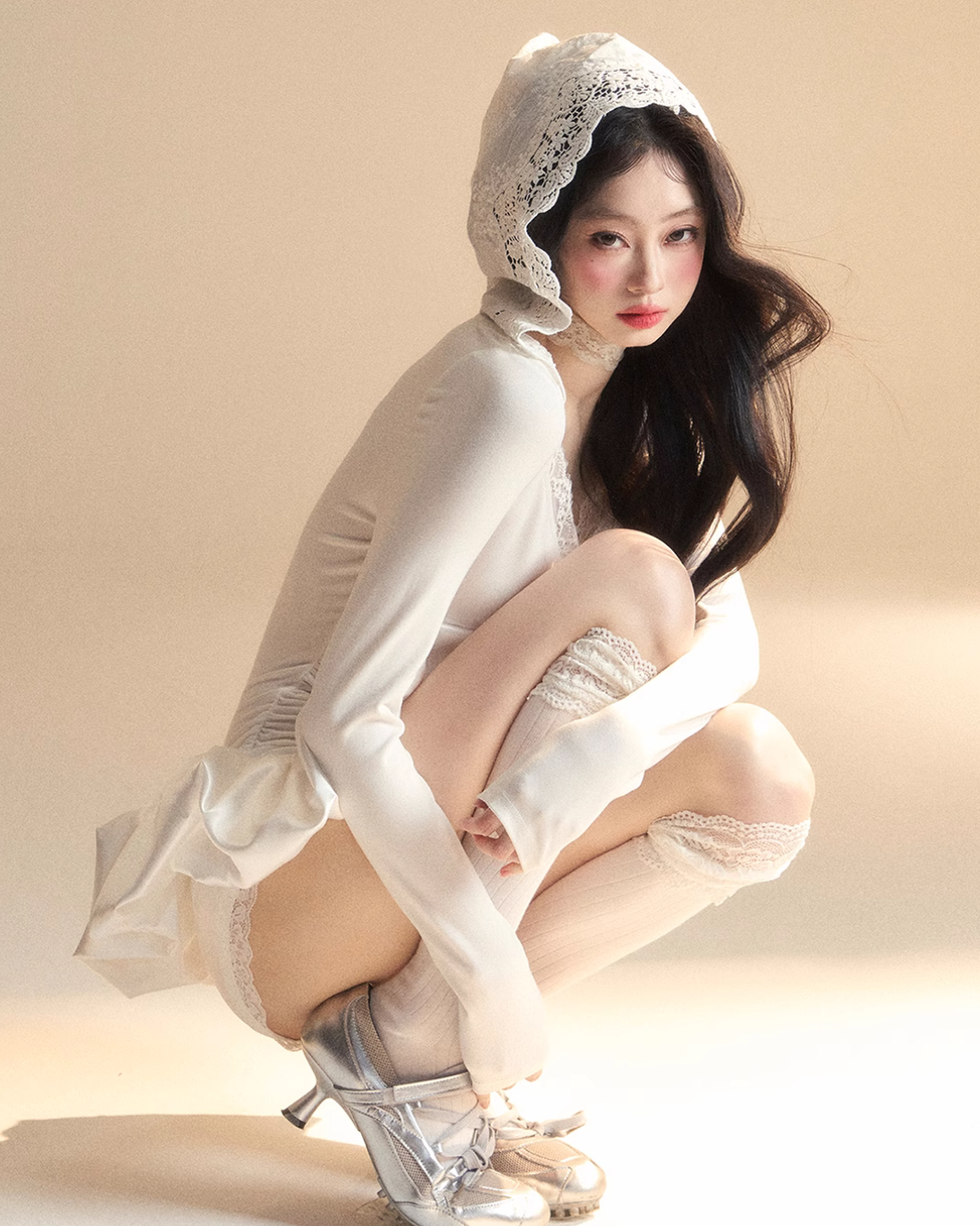 Race Hood Rose Mini Dress LAS0024
