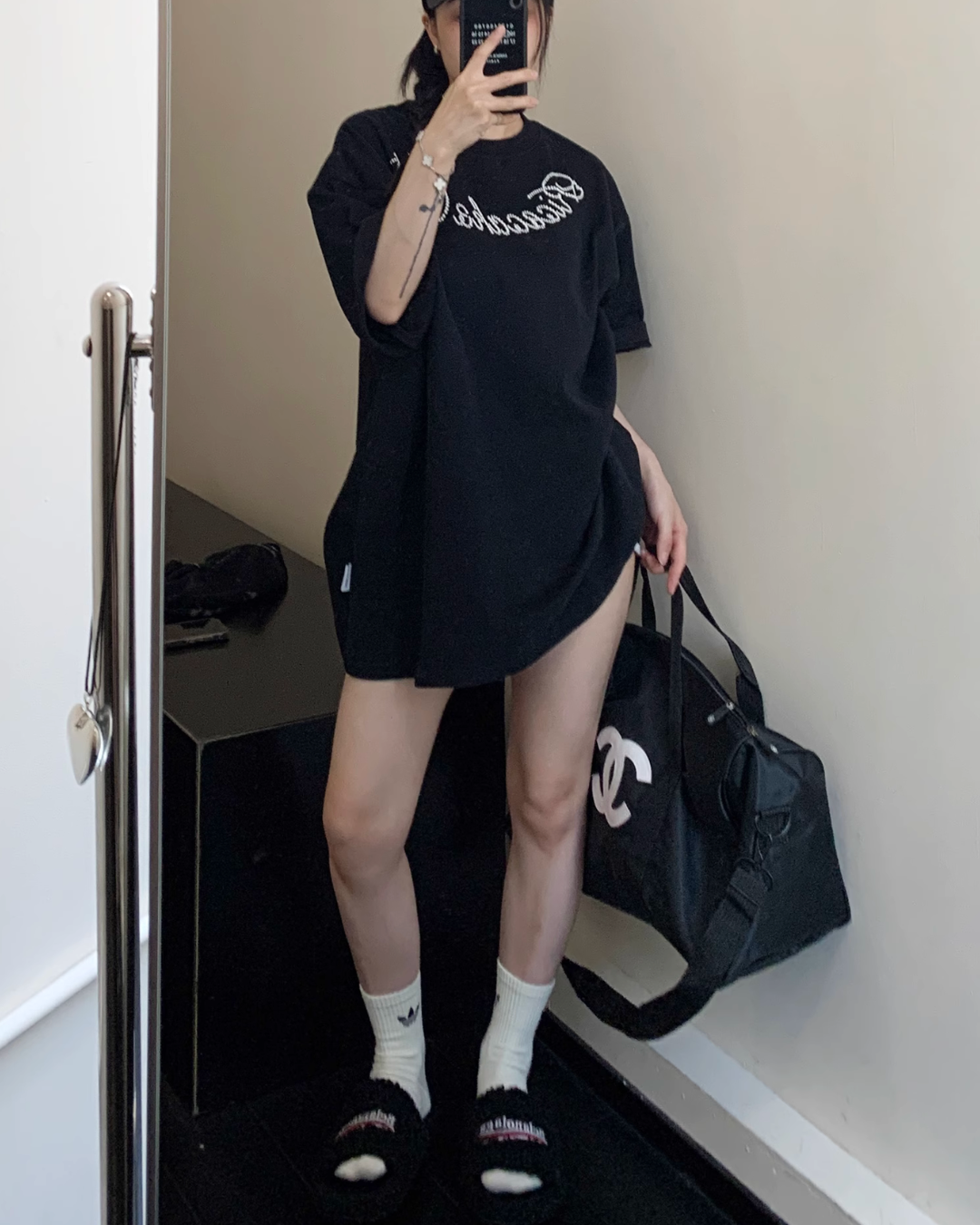 Pearl logo short sleeve T-shirt YLS0837