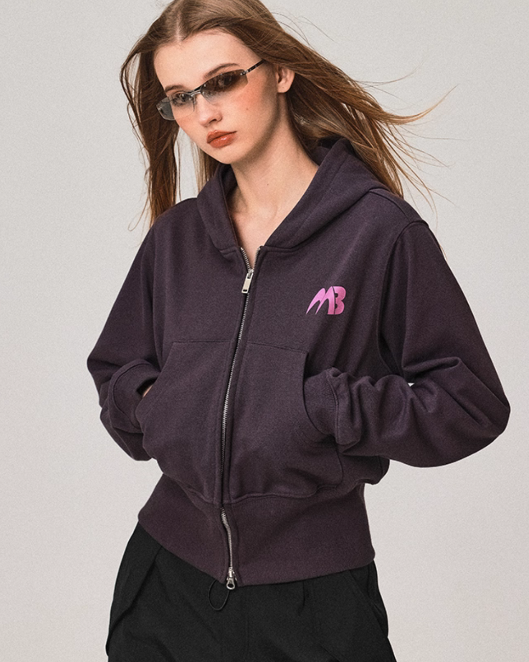 Double Zip Compact Hoodie MDB0005