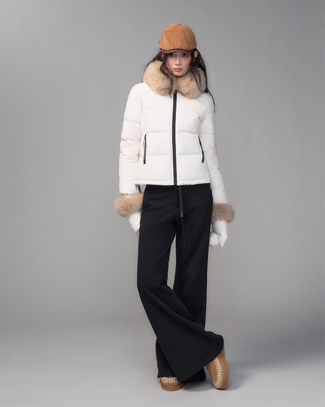 Fur Collar Down Jacket TRK0005