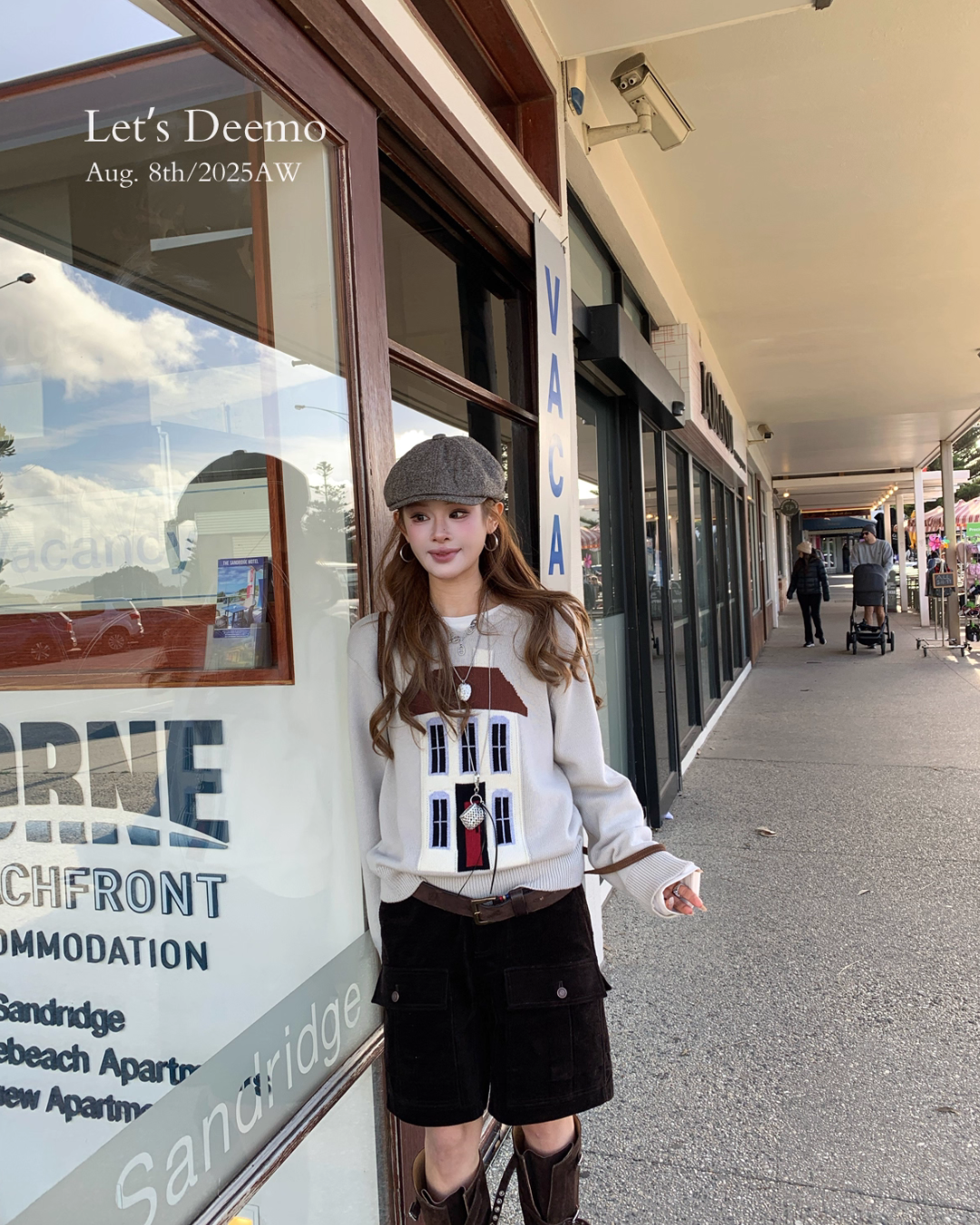 House Motif Knit Top DEM0007