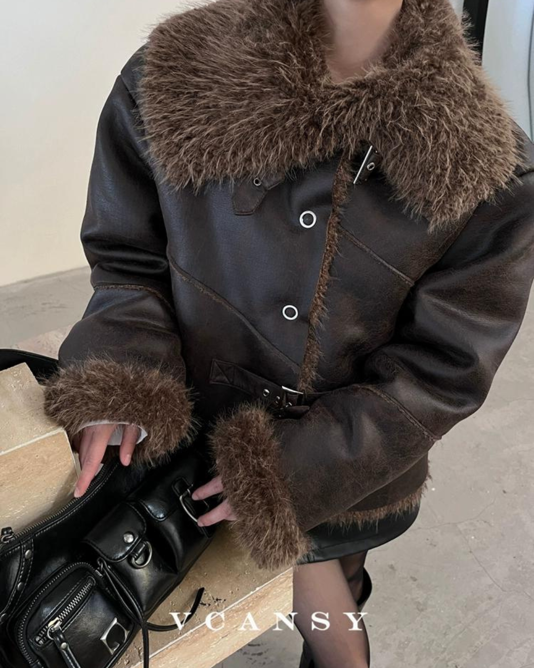 Vintage Mouton Jacket VCY0038