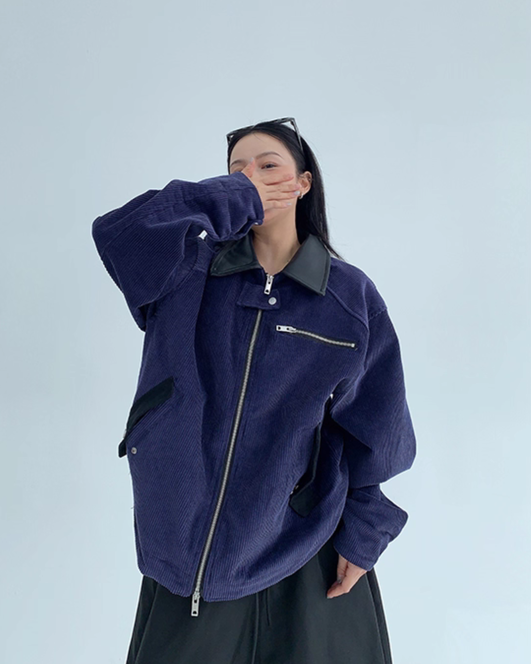 Double Zip Corduroy Jacket YLS0894