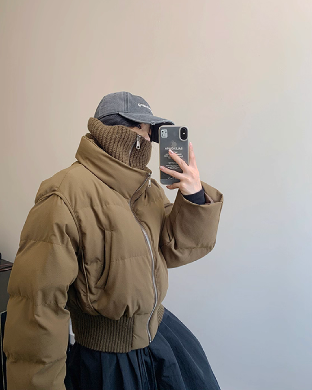 Boa Collar Down Jacket YLS0986