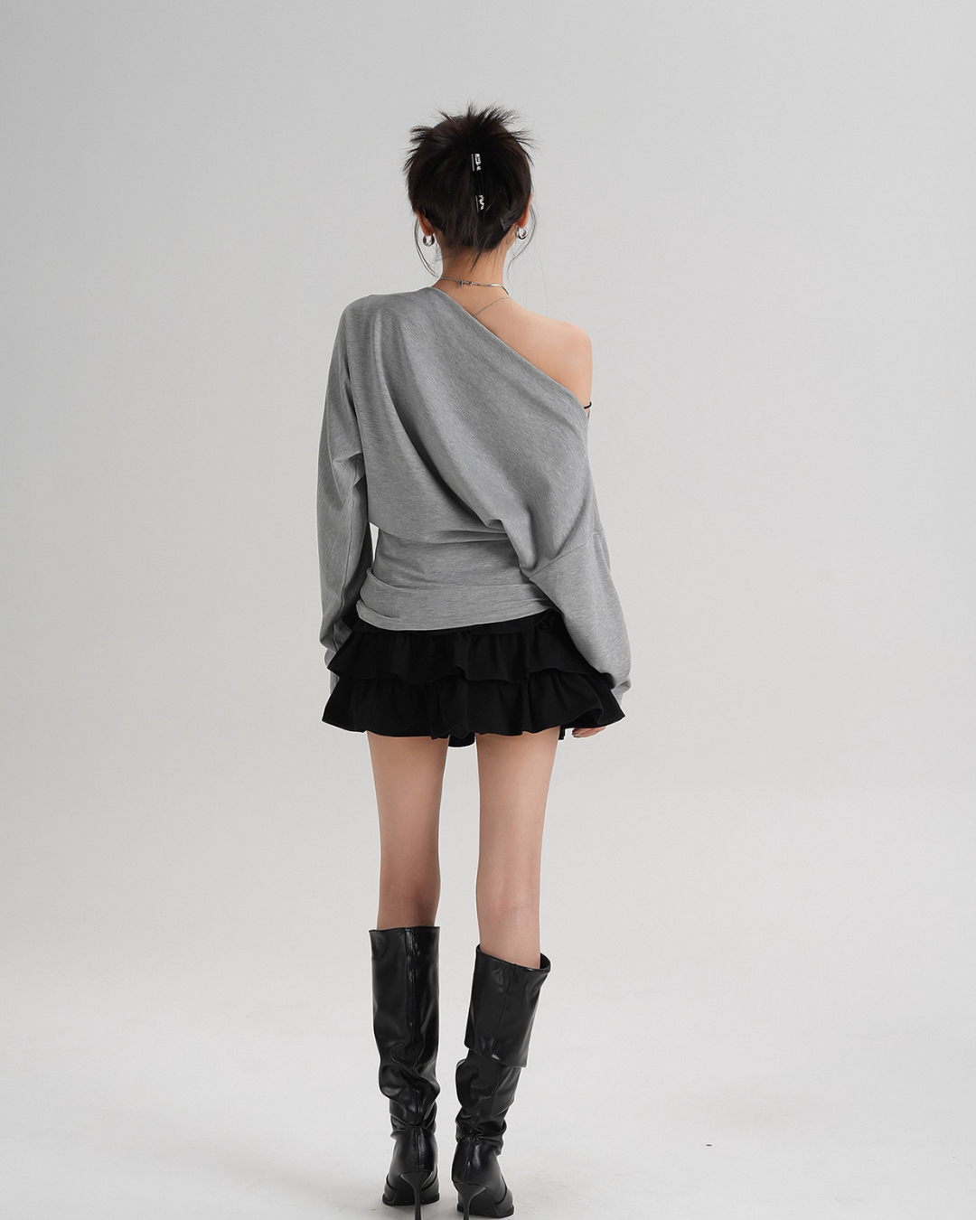 Off-Shoulder Loose Mini Top SRS0357