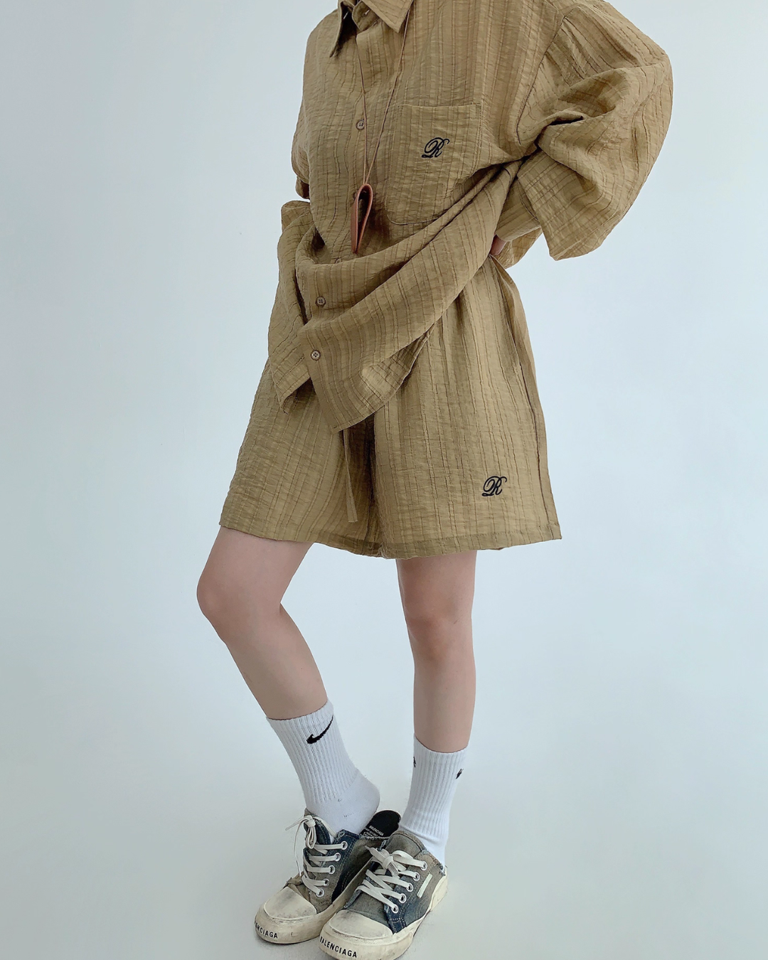 Relax Long Sleeve Shirt / Shorts YLS0882