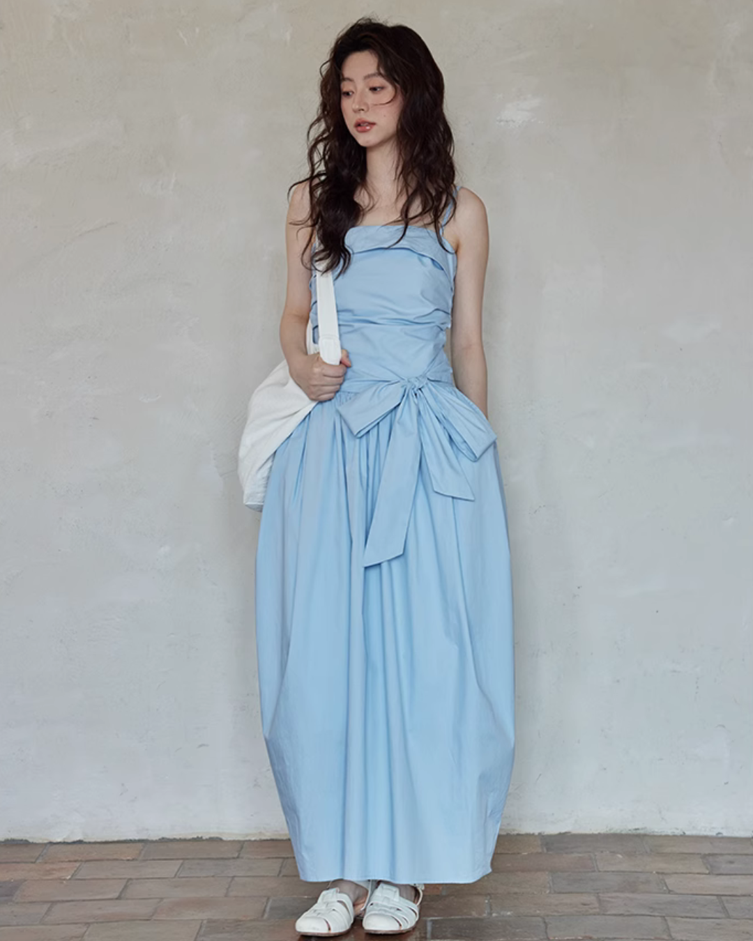 West Ribbon Cotton Dress SMS0003