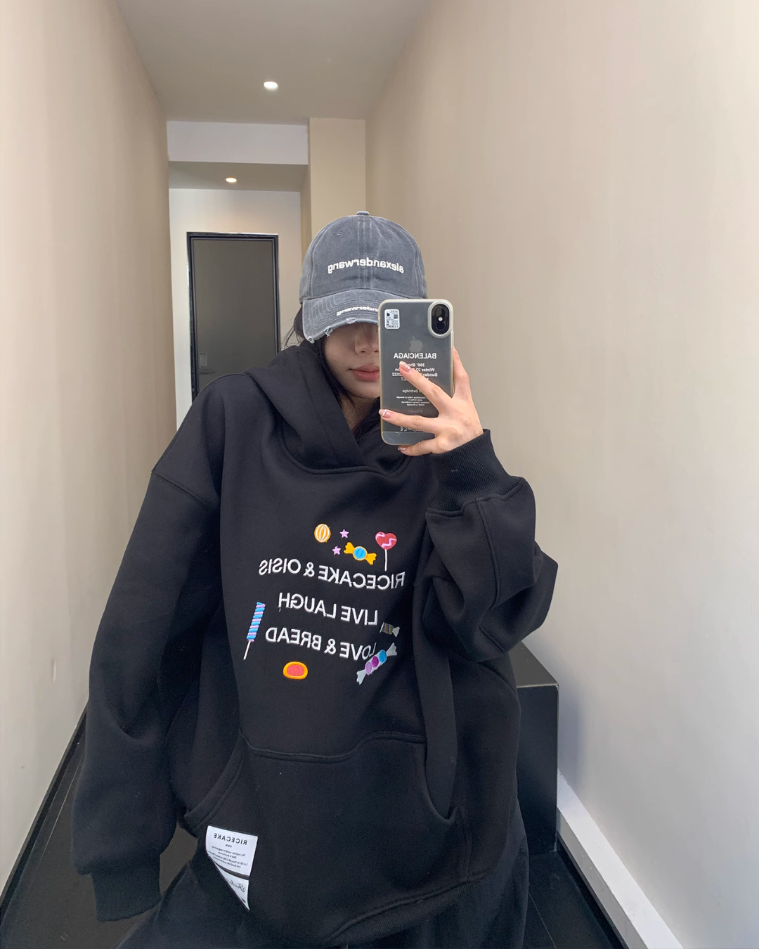 Sweets Embroidery Pullover Hoodie YLS0608