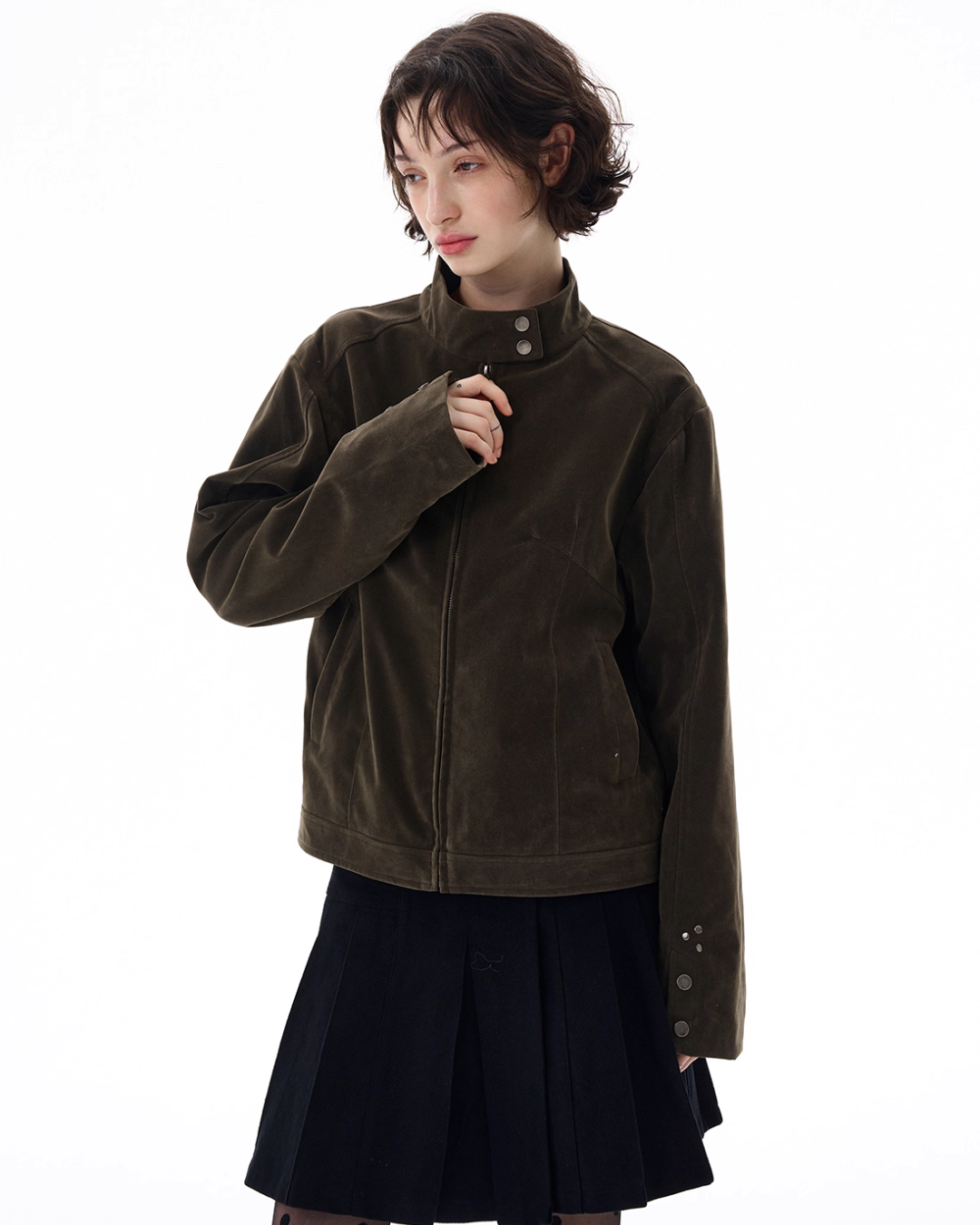 Stand Collar Zip Jacket WLS0003