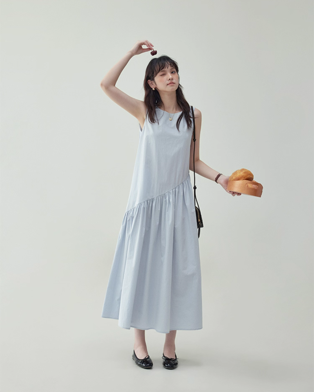 Asymmetrical Sleeveless Dress AMU0024