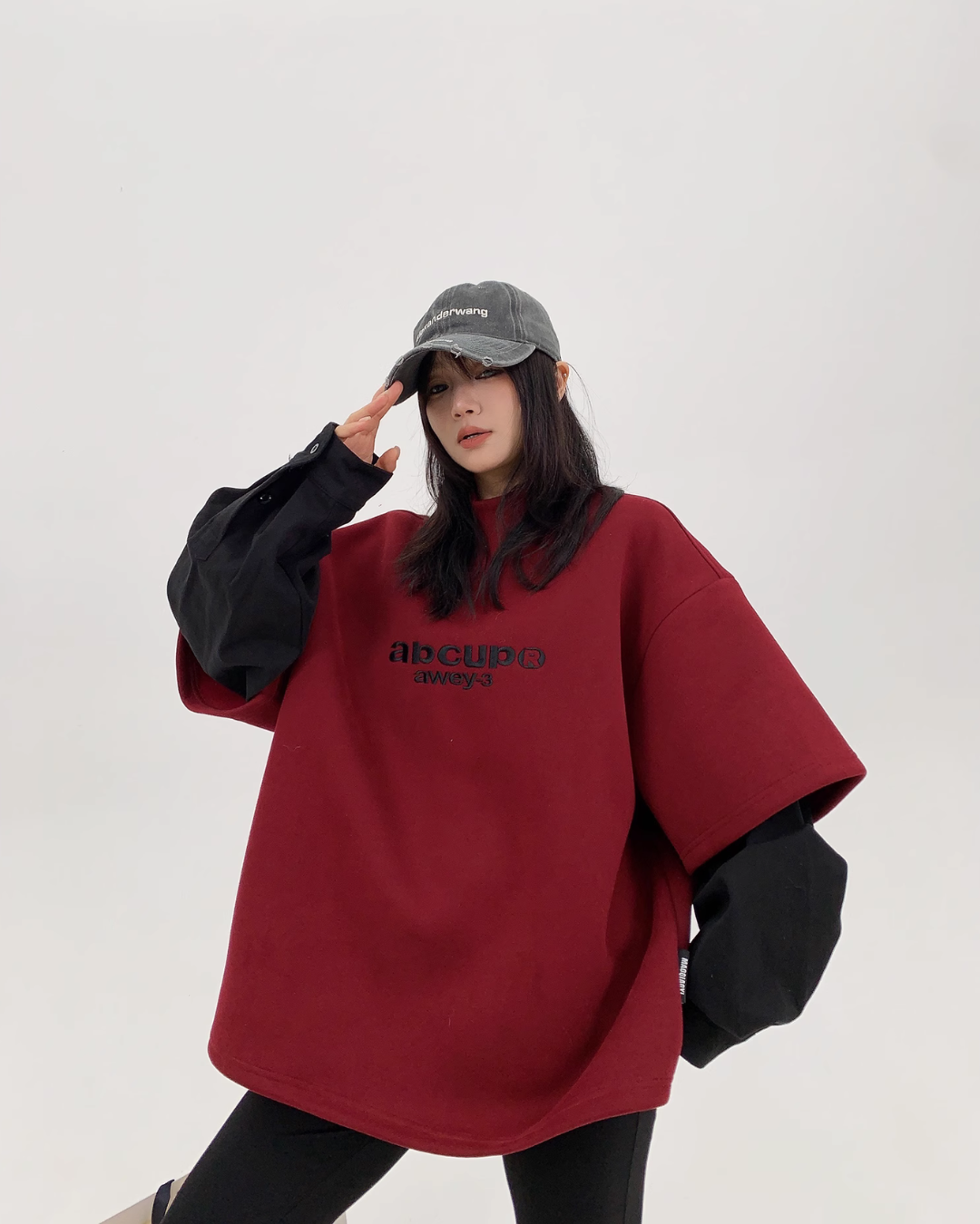 Logo High Neck Sweat Tops YLS0834