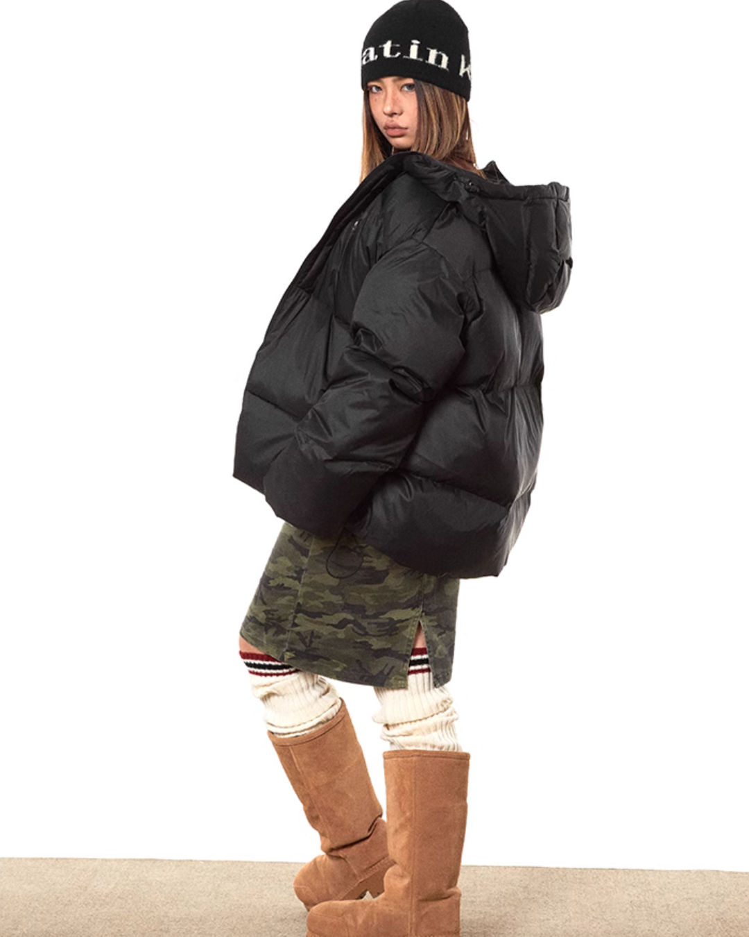 Hooded Padded Down Jacket BLB0017