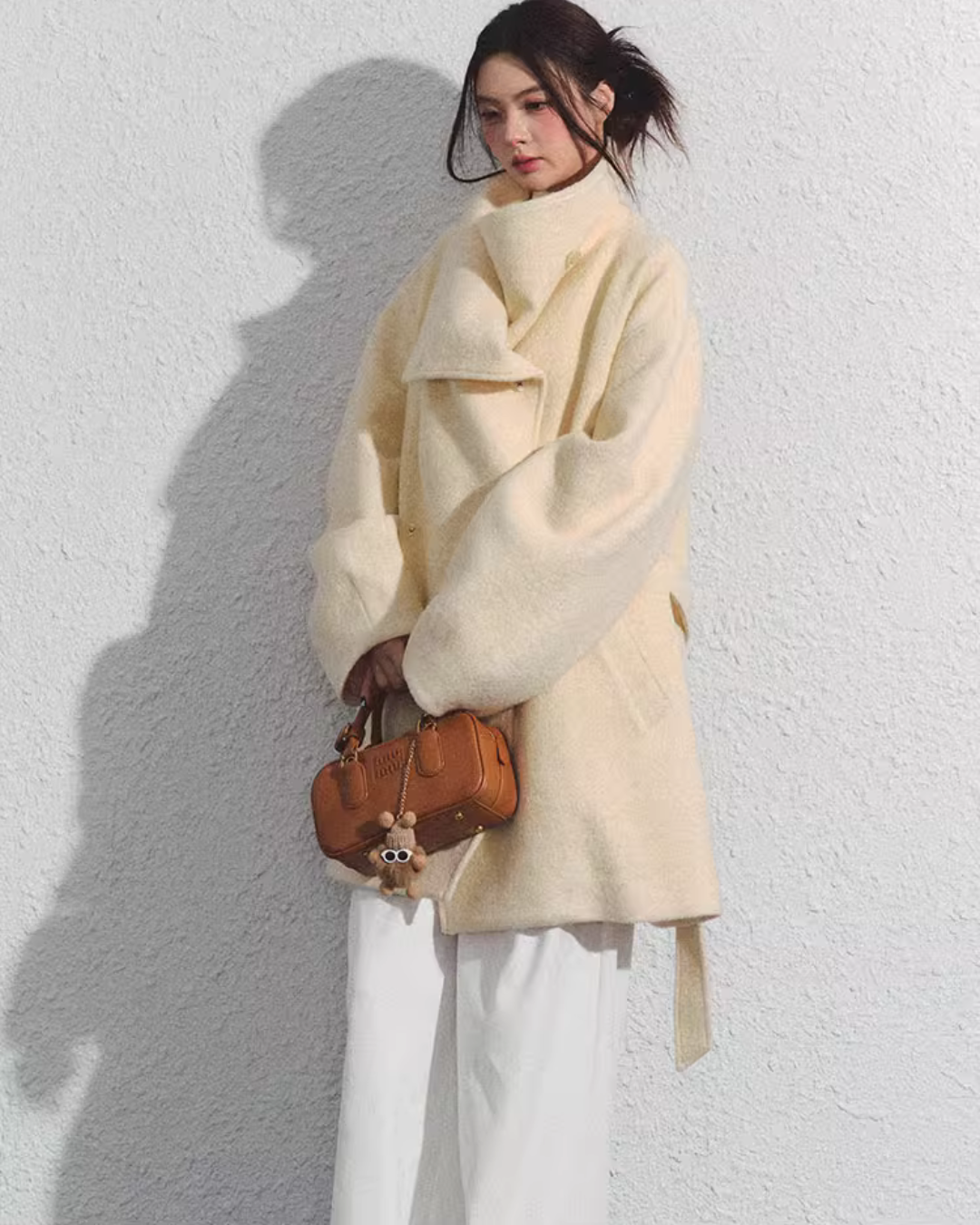 Stand Up Collar Lapel Wool Coat RCR0005