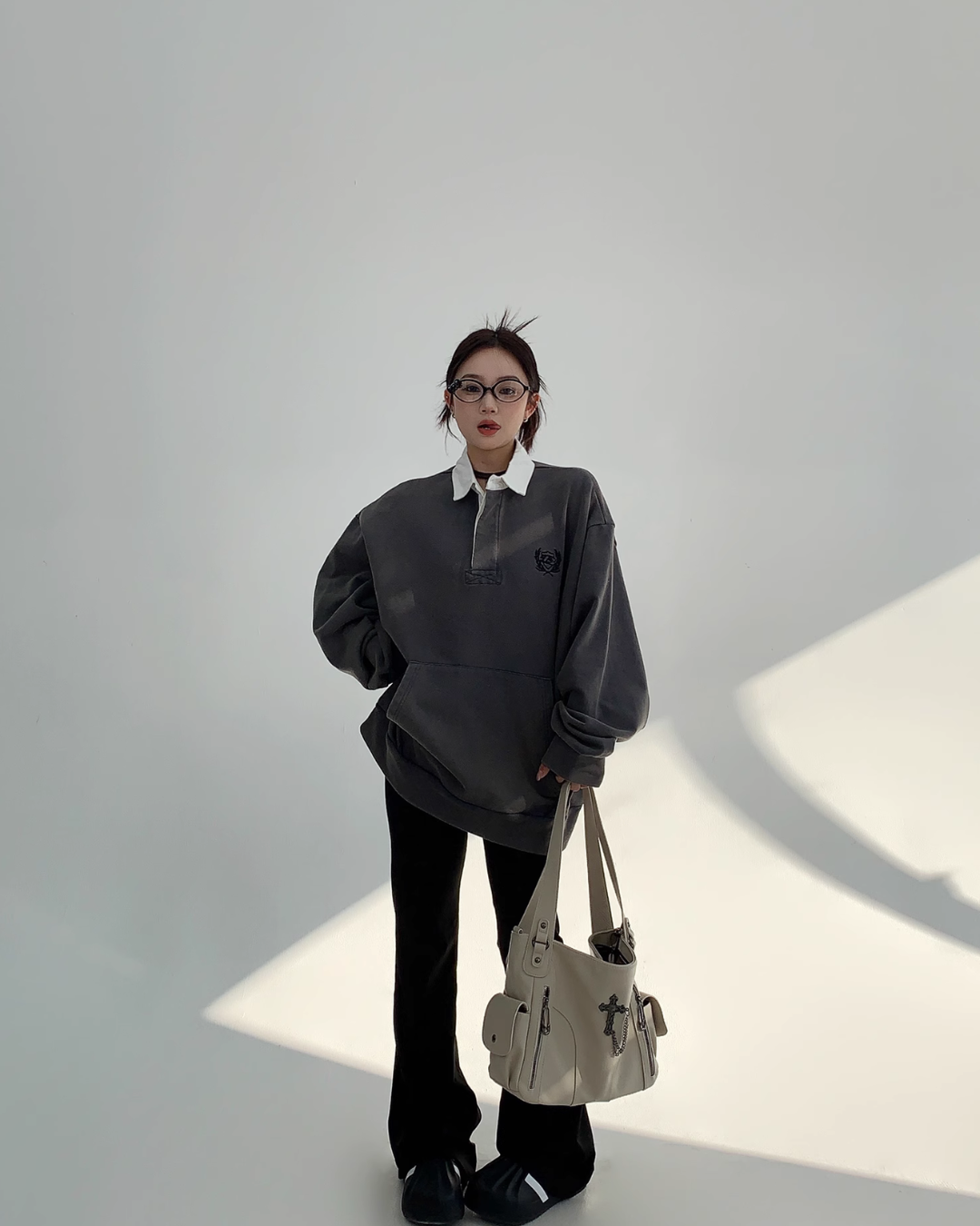 One Point Polo Sweatshirt YLS0732
