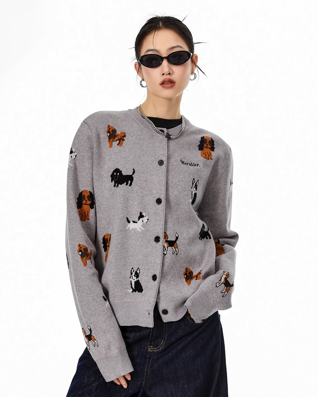 Dog Short Knit Cardigan ICM0062