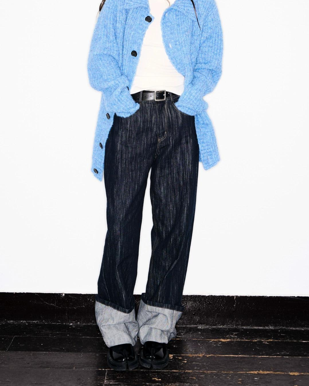 Wash Wide Denim Pants TKC0016