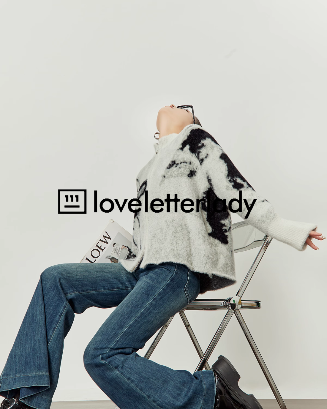 Cat Double Zip Knit LLA0522