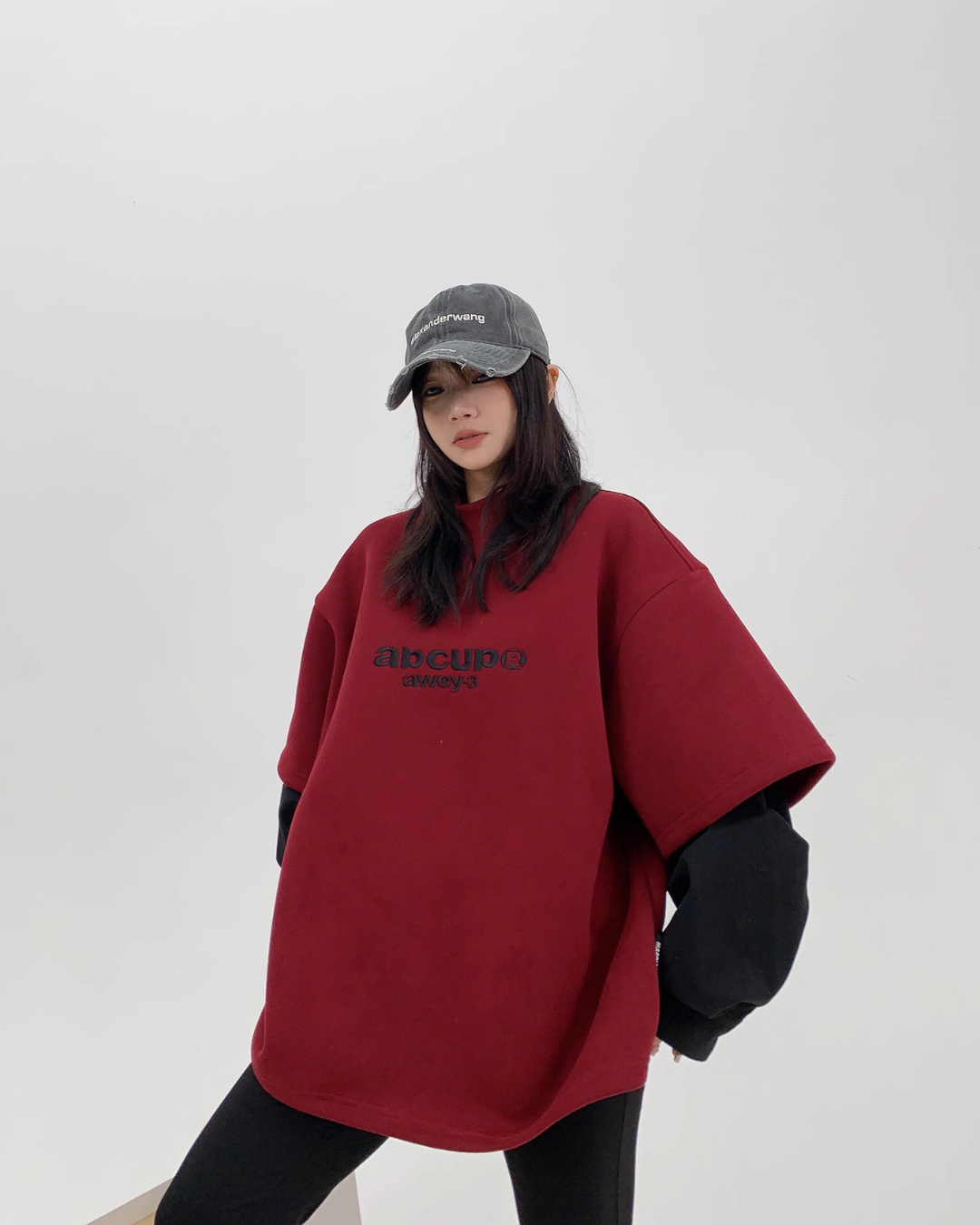 Logo High Neck Sweat Tops YLS0834