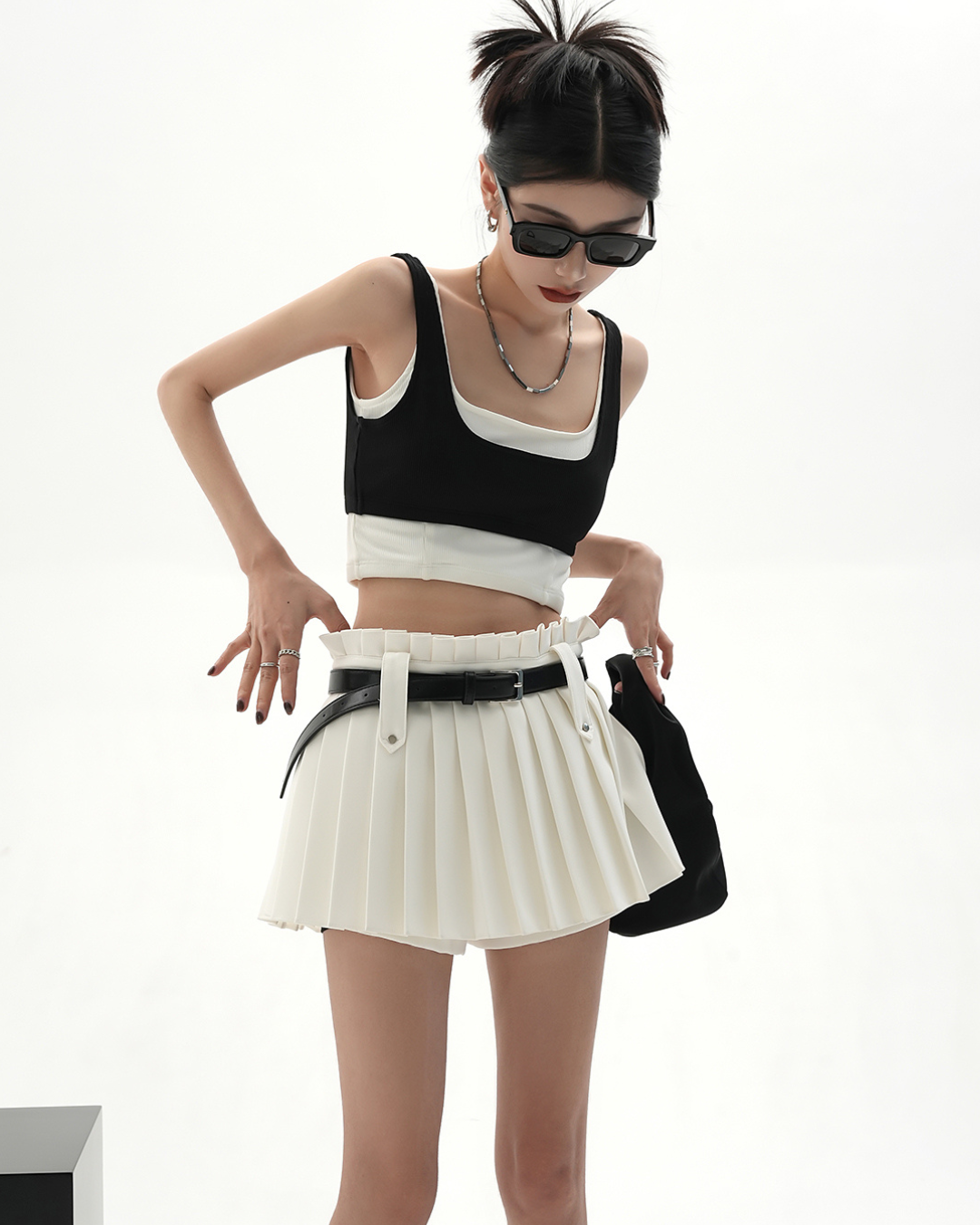 Pleated Culotte Skirt SRS0009
