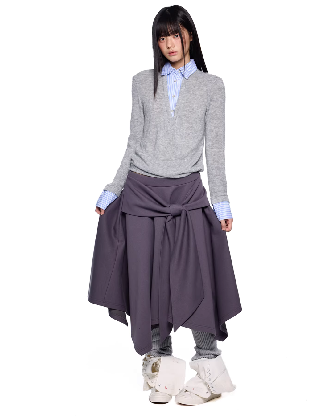Shirt Docking Knit Top EZK0086