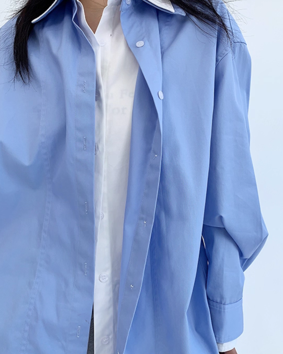 Layered Style Long Sleeve Shirt YLS0902
