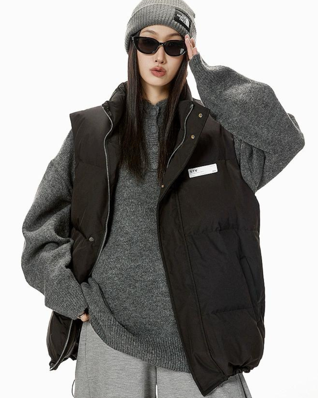 Back Logo Down Vest ICM0009