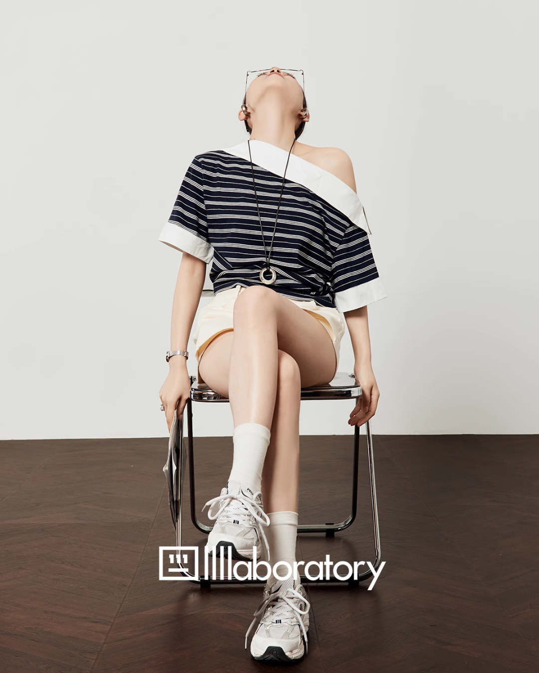 One Shoulder Border Top LLA0444