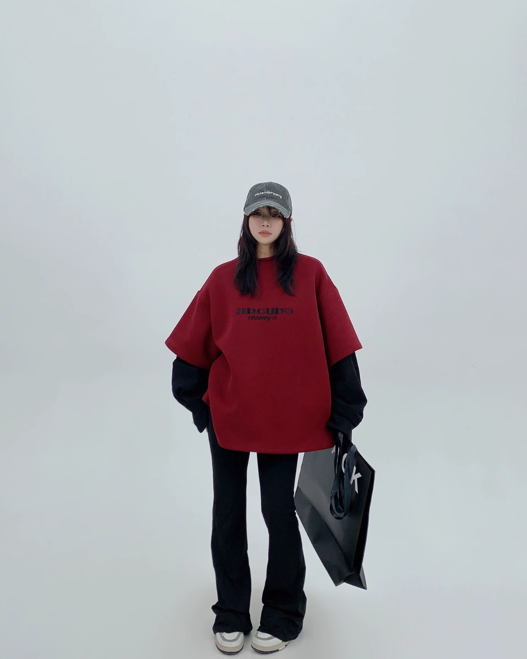 Logo High Neck Sweat Tops YLS0834