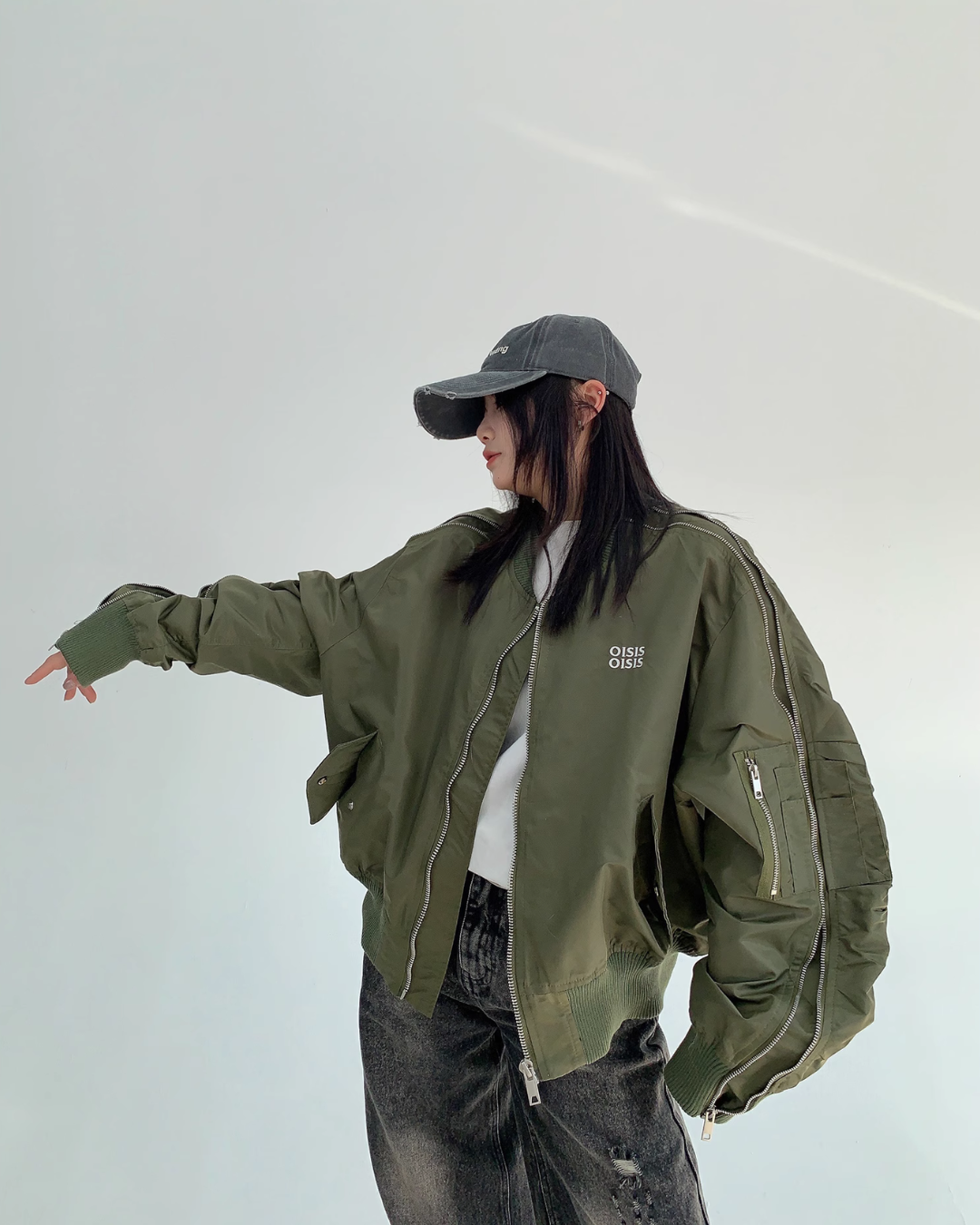 Zip Side Line MA-1 Blouson YLS0823