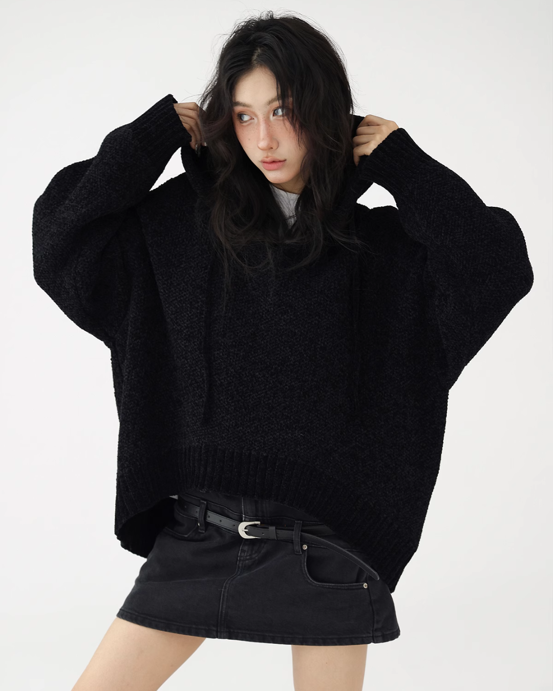 Pullover Knit Hoodie ACS0205