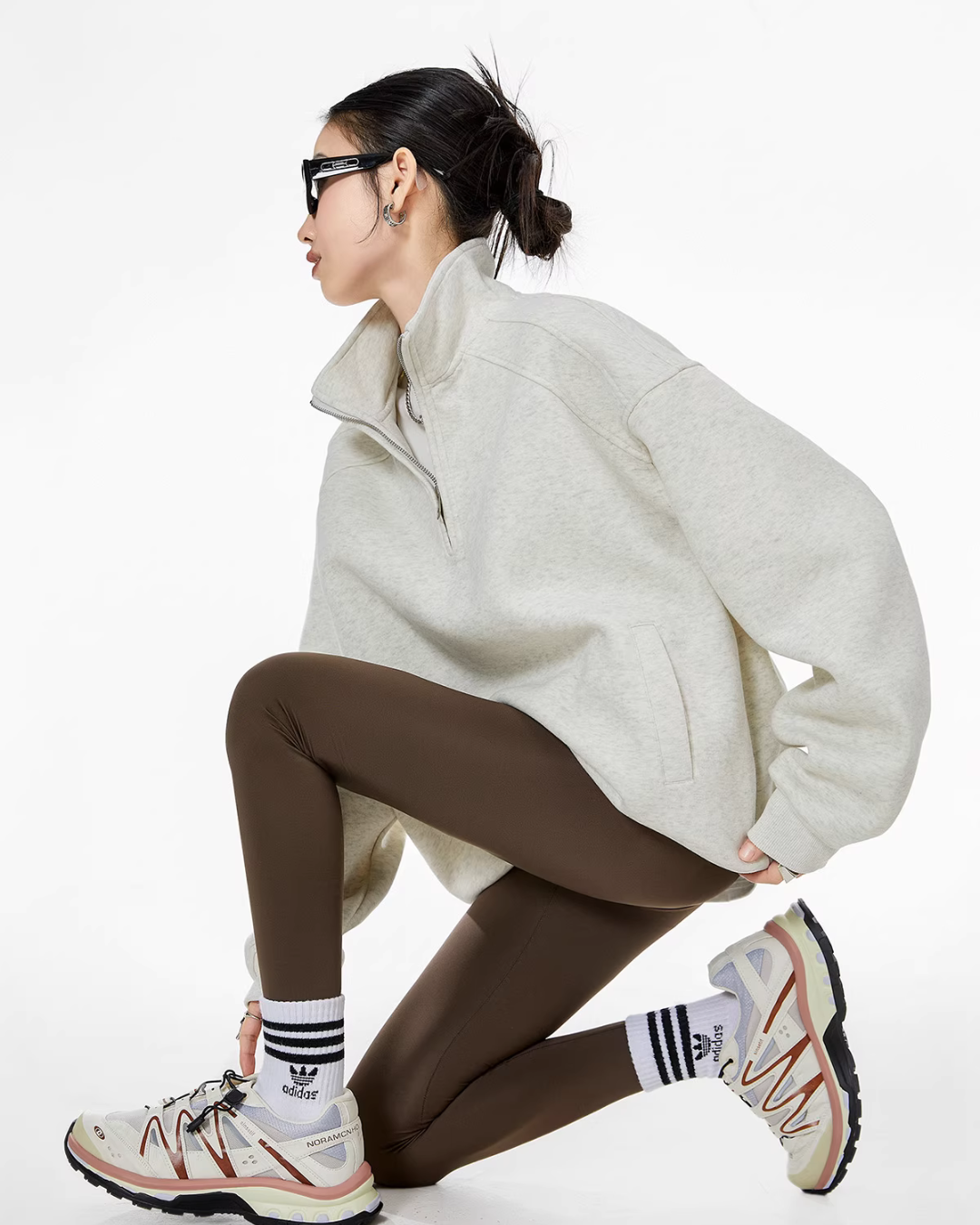 Half Zip Sweat Tops ICM0074