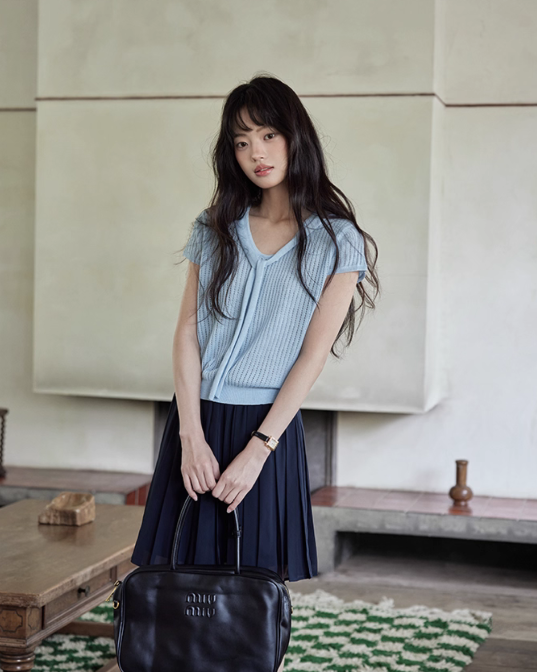 French Sleeve Knit Top SMS0027