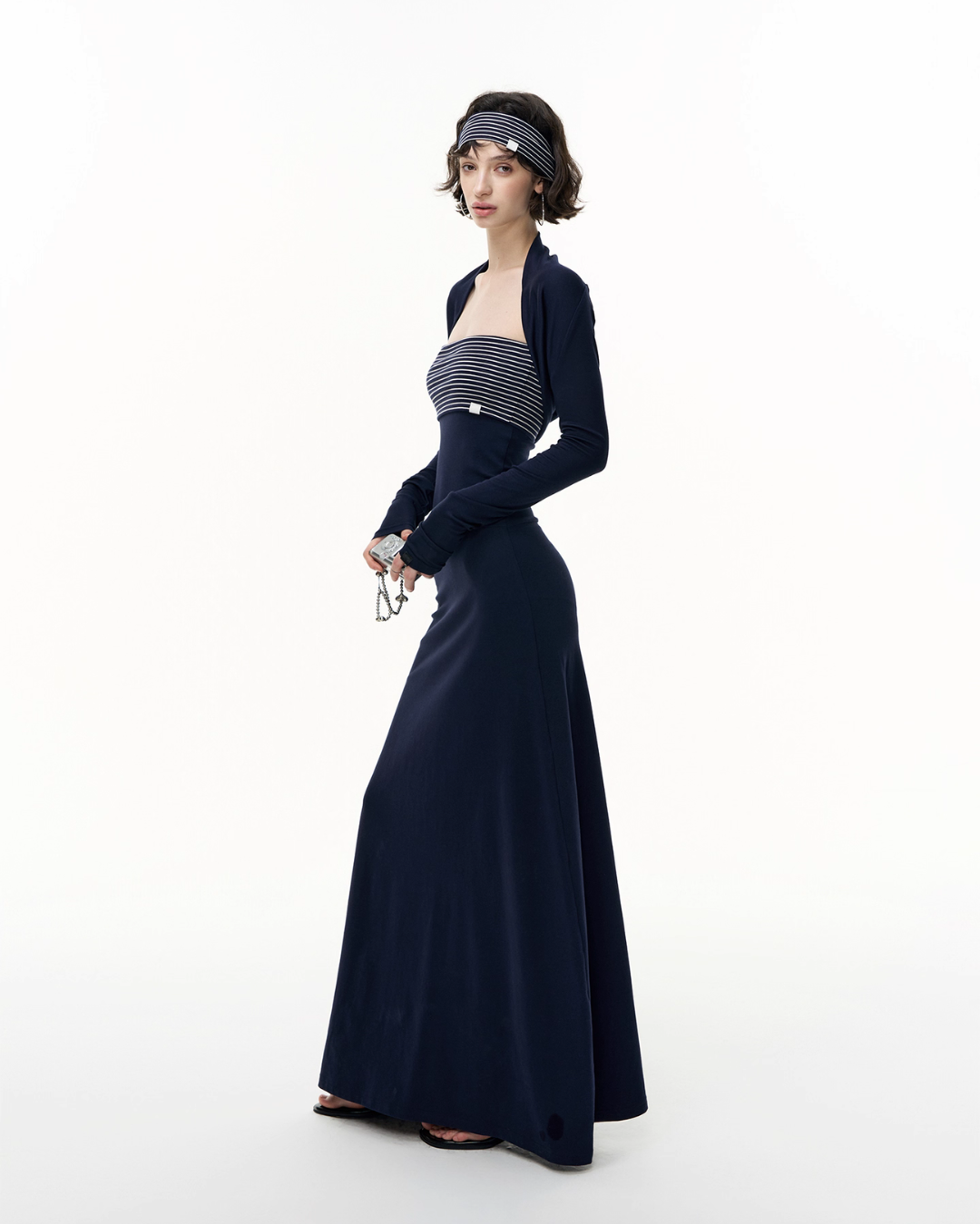Elegant Fit Long Bodycon Dress / Cardigan / Tops SHE0008