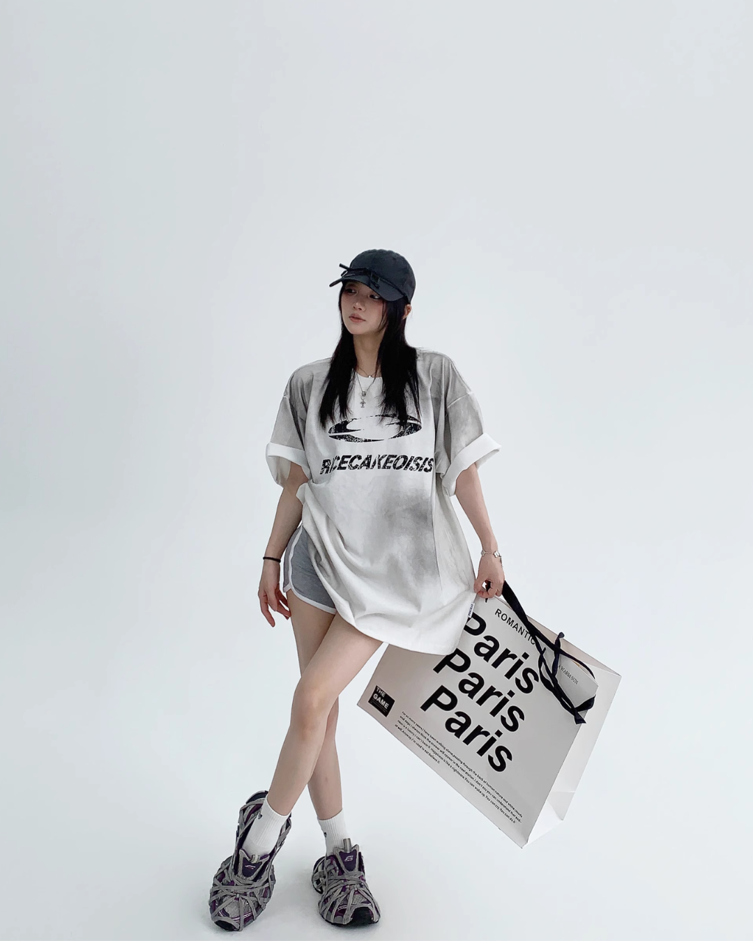 Retro Washed Vintage Print T-Shirt YLS0855