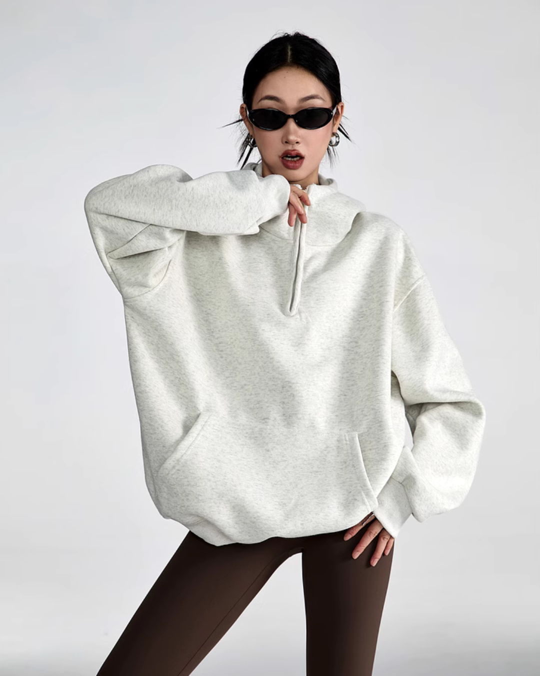 Half Zip Sweat Tops ICM0059