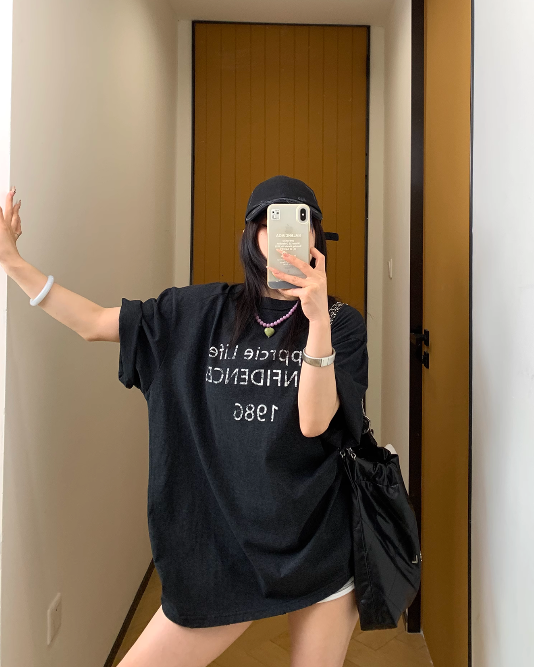 Logo Printed Short Sleeve T-Shirt YLS0835