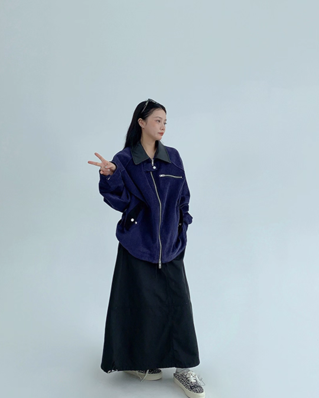 Double Zip Corduroy Jacket YLS0894