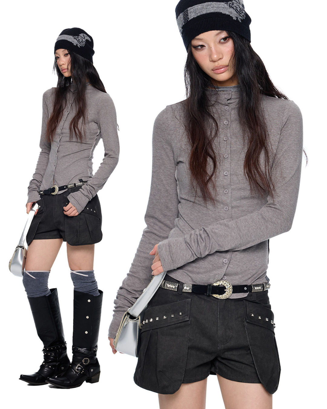 Slim-Fit Layer Top EZK0092