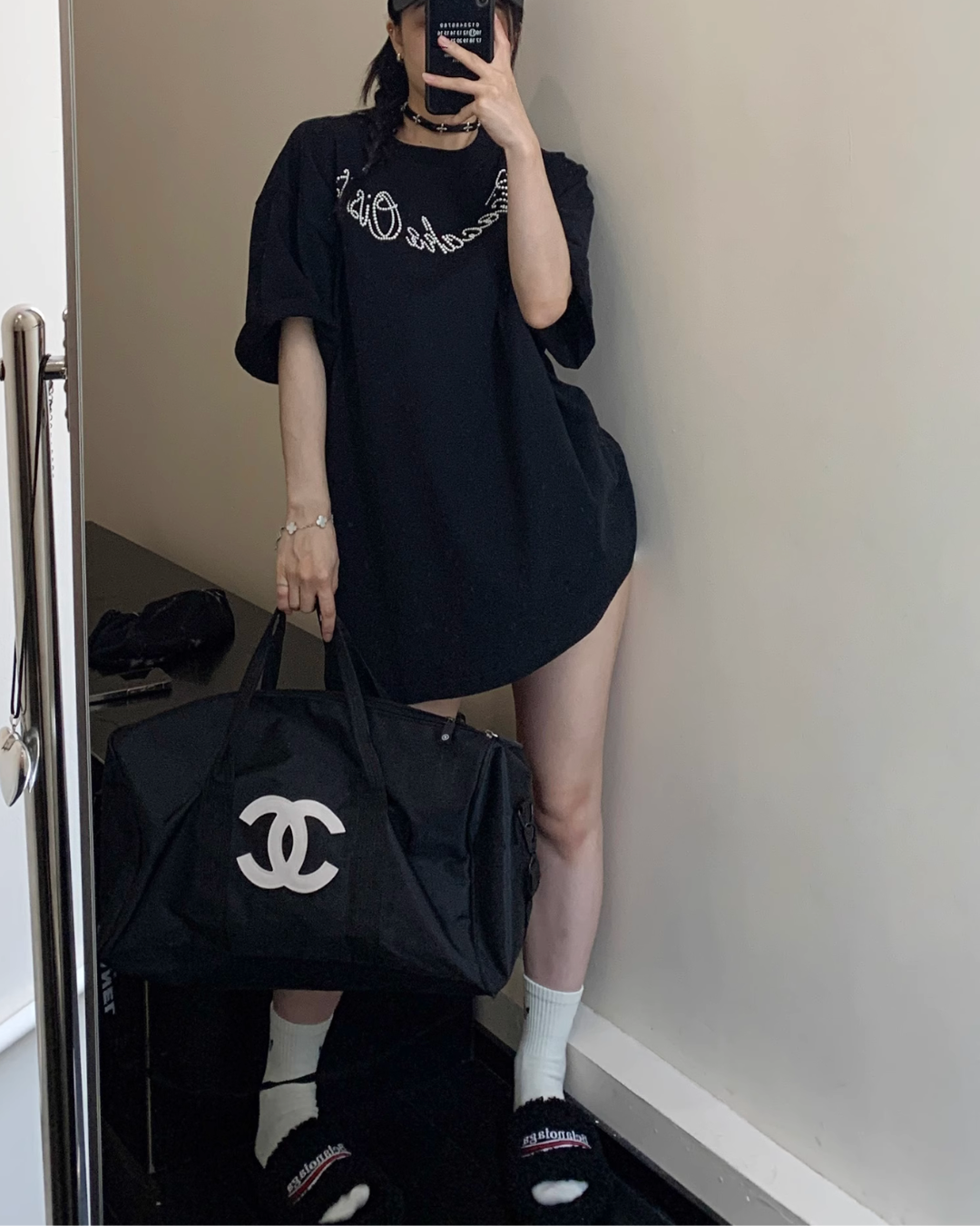 Pearl logo short sleeve T-shirt YLS0837