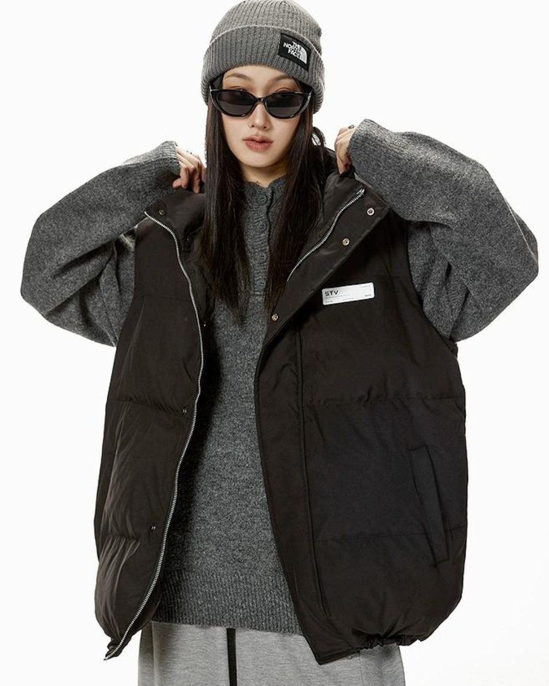 Back Logo Down Vest ICM0009