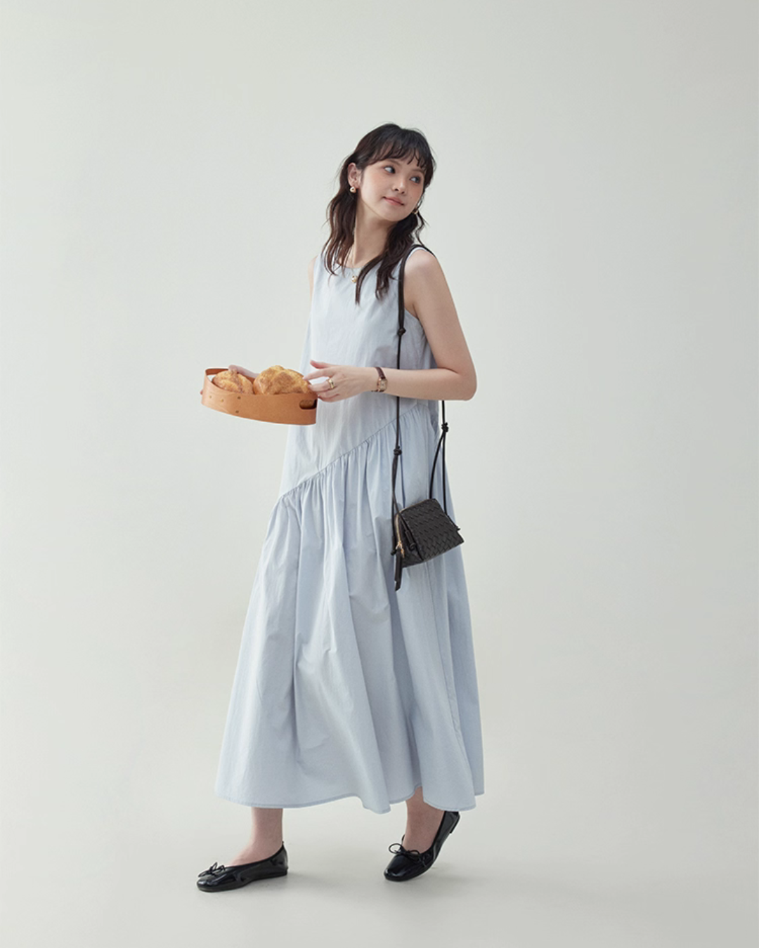 Asymmetrical Sleeveless Dress AMU0024
