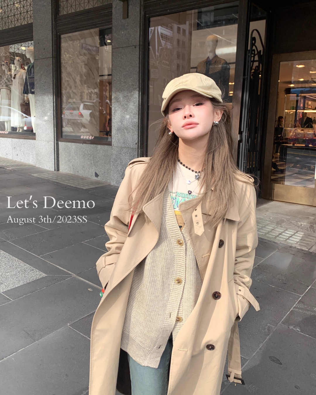 Trench Coat With Belt DEM0002