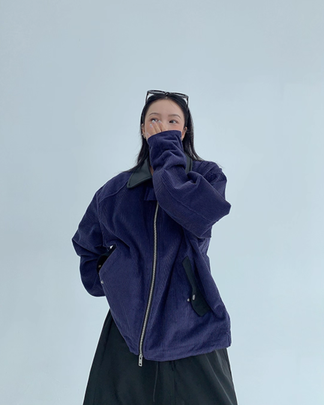 Double Zip Corduroy Jacket YLS0894