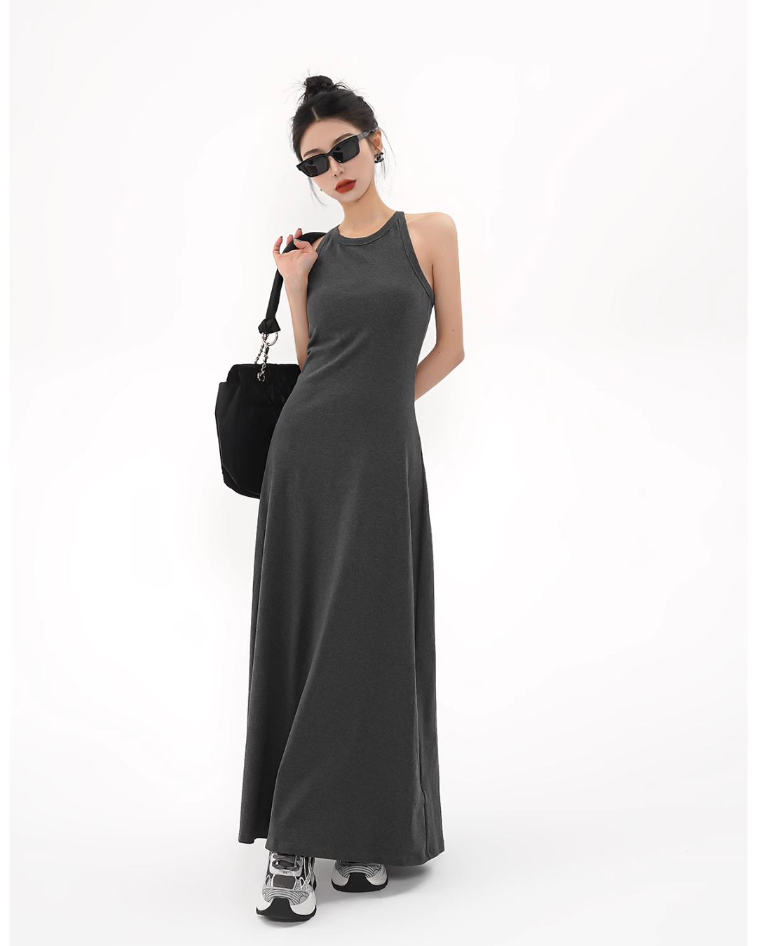 Halter Neck Long Dress SRS0275