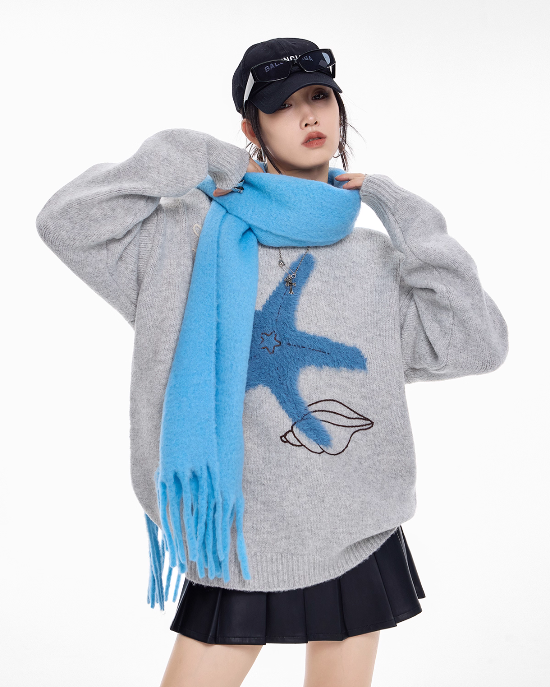 Starfish Round Neck Knit ICM0102